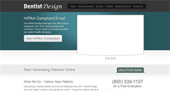 Desktop Screenshot of dentistdesign.com