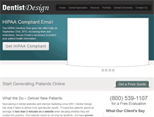 Tablet Screenshot of dentistdesign.com